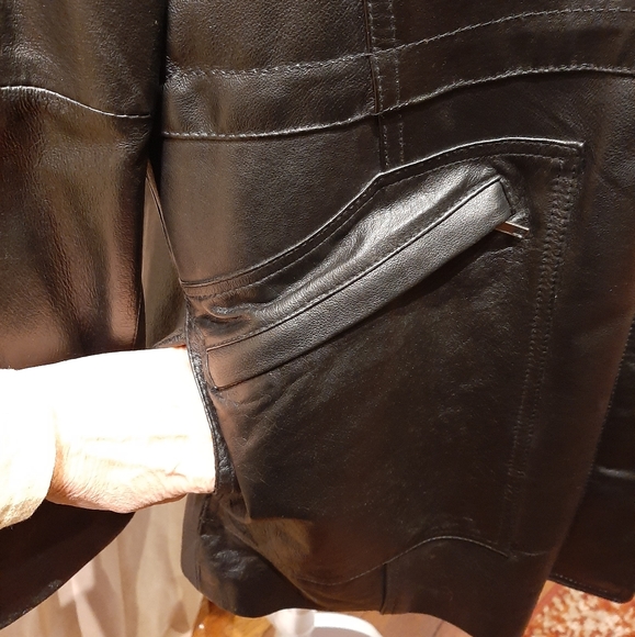 Phase Two leather Anorak coat - Picture 10 of 10
